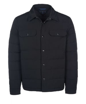 100% polyester; Tommy Hilfiger-jas;  Model: MW0MW32816BDS;  Hoogwaardige afwerking;  Kent-kraag;  drukknoopsluiting;  Twee borstzakken met drukknopen;  donsvoering;  Tommy Hilfiger-logodetails