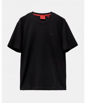 A breathable pyjama T-shirt by HUGO Menswear, cut to a straight fit. Jacquard-woven with a waffle structure, this downtime piece features an embroidered logo. This product contains at least 60% better raw materials. This piece is made with at least 60% cotton derived from regenerative agriculture.

Regular fit
Crew neck

Quality: 60% Cotton, 40% Polyester