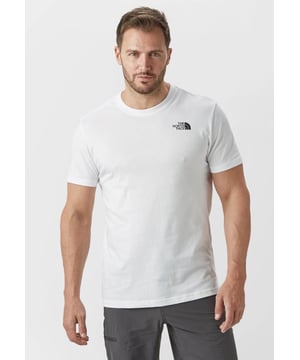 Men’s ‘simple Dome’ T-shirt from the North Face.         
Crafted From Soft Pure Cotton.         
The Classic Tee Features a Ribbed Knit Crew Neck, Short Sleeves, and a Straight Hem.         
Complete With a The North Face Logo to the Chest and Rear.         
Woven Branded Tab at the Hem.
