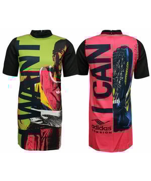 Adidas kollektive Erinnerungen Frauen Multikolored T-Shirt-Kleid