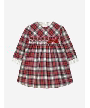 Introducing the Girls Tartan Dress in Red by paz_rodriguez, an elegant must-have for AW2024. Perfect for stylish young girls, this dress from Spain reflects classical charm with modern flair. Key features include: Exquisite Spanish Craftsmanship: Created by skilled artisans for superior quality and timeless wear. Iconic Tartan Design: Features a stunning red tartan pattern that combines tradition with trendy appeal. Supreme Comfort: Tailored from premium fabrics to ensure comfort and softness for all-day wear. Versatile Style: Ideal for festive occasions or casual outings, ensuring your girl shines in every setting.revitalise her wardrobe with this chic and vibrant Girls Tartan Dress in Red. Order now for a touch of sophistication this season!