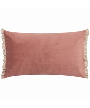 The Tilly cushion is made entirely of soft, opulent velvet and comes in a variety of soft pastel colours to help create a sophisticated look for your sofa. The dual-sided cottage core frill trim adds gravitas to the design, making it easy to combine with other larger cushions as part of a larger design scheme.