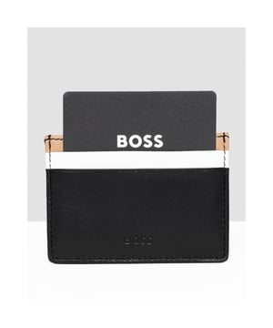 A contemporary card holder by BOSS. Featuring a signature stripe for distinctive appeal, this card holder is crafted in soft leather with a micro grain.
Length: 10,0 cm (3.9 inches)Height: 7,0 cm (2.8 inches)1 inside open pocket4 credit card slotsHardware finishing: Polished silver hardwareFully linedEmbossed logo
100% Sheepskin, Lining: 100% Polyester
50470820