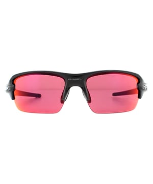 Oakley Sunglasses Flak XS OJ9005-12 Polished Black Prizm Field are a specially designed youth fit with smaller sizing but with the classic Oakley sports collection looks and features. Unobtanium earsocks and nose pads give comfort and grip which especially important for the lives active youths live.