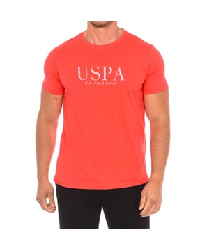 Short sleeve t-shirt U.S. POLO ASSN.
 Round neckline with ribbed finish.
 Brand print on the front.
 Seams seen in tone.
 Composition: 90% Cotton, 10% Viscose
 Care:
Wash at maximum temperature 30º.
 Iron at low temperature.
 Do not use bleach.
 Do not use dryer.
 Do not dry clean.