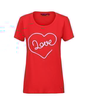 100% Baumwolle. Gewebe: Coolweave, Weiche Haptik. Design: Logo, "Love", Aufschrift. Rundhalsausschnitt. Kurzärmlig. Nachhaltigkeit: nachhaltige Materialien.