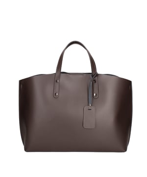 Bolso de mujeres con un solo compartimento sin forro en cuero Ruga genuino. Bolsa interna extraíble. Producto artesanal italiano. Hecho en Italia