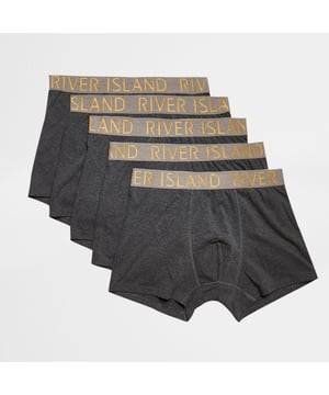 > Brand: River Island> Department: Men> Material: Cotton Blend> Material Composition: 95% Cotton 5% Elastane> Type: Underwear> Style: Boxer Brief> Size Type: Big & Tall> Occasion: Casual> Season: AW22> Pattern: No Pattern