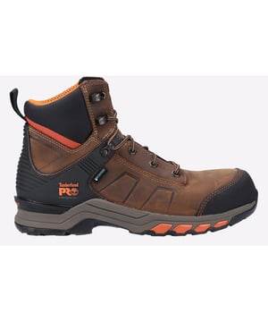 This work boot is made with recycled materials. It's built with a composite safety toe and puncture-resistant plate to help keep you safe, while the Anti-Fatigue and Stable Stride technologies help keep you on your feet all day.
- Premium leather from a tannery rated silver for sustainability
- Composite safety toe powered by Carbon Shield technology
- ReBOTL fabric linings made with at least 40 percent recycled plastic
- Waterproof membrane
- Non-Metallic puncture-resistant plate
- Moisture wicking lining with anti-microbial treatment for odor control
- Anti-fatigue footbed
- Stable Stride technology stability platform
