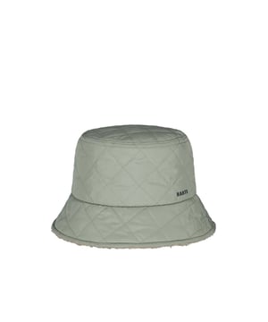De modieuze Erola Bucket vissershoed van BARTS is waterafstotend en heeft een randlengte van ongeveer 6 cm. Hij heeft een verstelbare pasvorm en een effen ontwerp. De warme binnenvoering zorgt voor extra comfort, terwijl het logodetail de hoed een speciaal accent geeft.