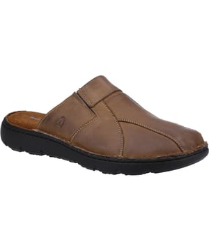 The Carson Mule from Hush Puppies is perfect for those hot summer days. Crafted from premium leather with soft suede insole for comfort. Hardwearing sole offers durability for both indoor and outdoor wear.