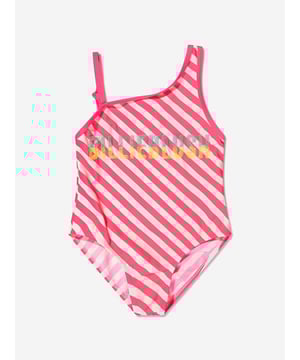 Introducing the elegant Girls Swimsuit with 2 Scruchies in Pink by Billieblush - the ideal holiday ensemble for your little fashionista.  Fashion-forward Design: Boasting a stylish, vibrant pink colour sure to turn heads at the pool or beach. High-Quality Fabric: Crafted with premium material, ensuring softness and comfort for your child's delicate skin. Unique Extras: Comes with matching scrunchies, perfect for creating cute and coordinated hairstyles. Renowned Brand: Brought to you by Billieblush, a symbol of premium children's fashion.This splendid swimsuit is a wardrobe must-have to make your little one shine in style this holiday season. Order now.