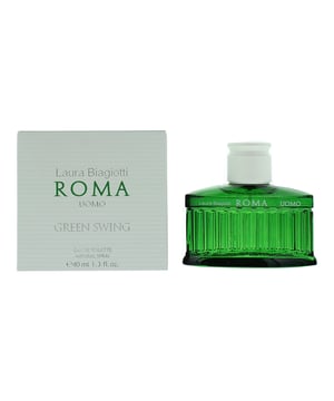 Roma Uomo Green Swing by Laura Biagiotti is a fragrance for men. Roma Uomo Green Swing was launched in 2021. Top notes are Quince, Cardamom and Bergamot, middle notes are Violet Leaf ,Geranium and Tonka Bean, base notes are Cedar, Vetiver and Cashmere Wood.