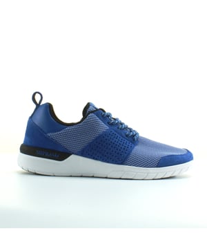 Supra Scissor Blue Textile Mens Lace Up Running Entrenadores 08027 442