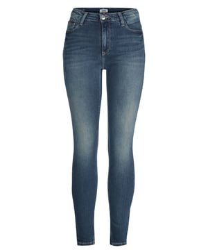 99% Baumwolle, 1% Elastan; Tommy Hilfiger Jeans; Modell: DW0DW03975911; Hochwertig verarbeitet; Skinny; 5-Pocket-Stil; Knopf, Reißverschluss; Hohe Leibhöhe; Tommy Hilfiger Logo-Details