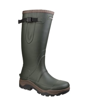 Maak kennis met onze nieuwe premium rubberen, verbeterde zool Wellington kompas met interne inzetstuk voor een betere pasvorm en extra flexibiliteit. De 3mm neopreen voering houdt de voeten warm tijdens koelere maanden.