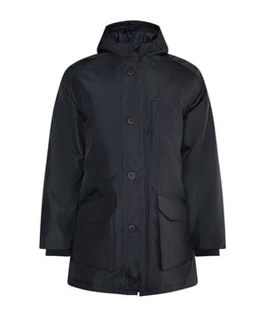 Der ideale Begleiter in der Winterzeit ist dieser Parka von Outdoor-Spezialist ICEBOUND. Sein urbaner Stil mit Kapuze, XL-Pattentaschen und Brusttasche setzt auf klassische Coolness. Das leicht wattierte Modell ist gut isoliert und das beschichtete Obermaterial ist stark gegen Regen und Schnee. Weiteren Schutz bietet die stylishe Knopfleiste, die den Reißverschluss verdeckt sowie die windstoppenden Rippstrickbündchen am Ärmel.  Parka