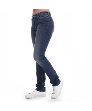 Women's Emporio Armani J85 Regular-Fit Jeans in denim.- Five-pocket styling.- Zip fly and button fastening.- Branded logo.- Regular fit.- 98% Cotton, 2% Elastane. Ref: 8N2J852D3W0941.