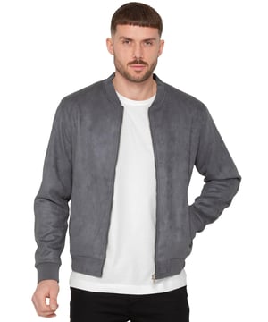 Introducing the Men's Suede Bomber Jacket, a versatile and fashionable wardrobe staple, perfect for layering. Made from soft suede, this jacket offers a luxurious texture and feel. It features a timeless bomber style with a zip-up front, ribbed cuffs, and hem for a comfortable, fitted look. Ideal for both casual and smart-casual settings, the premium suede enhances any ensemble with a touch of sophistication. The jacket also includes two convenient side pockets and an interior pocket for added functionality.