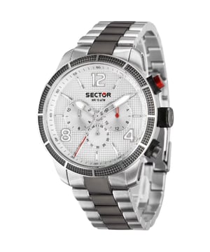 Scoor dit prachtige Sector item nu in de uitverkoop in de Sector outlet op V&D.
<p>Stijlvol heren horloge van het merk Sector in de kleur zilver en zwart. De kast heeft een diameter van 45mm. Het uurwerk is van Quartz.</p>