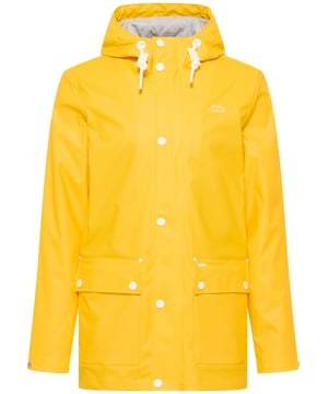 Die sportliche Regenjacke von ICEBOUND liefert auch bei schlechtem Wetter volle Outdoor-Performance. Grund dafür ist das beschichtete Material mit komplett versiegelten Nähten, was die Jacken wind- und wasserdicht macht. Die sportliche, etwas längere Form und die breite Kapuze mit Tunnelzug und Kordel bieten zusätzlichen Regenschutz. Auch die Druckknopfleiste über dem Reißverschluss sowie die geräumigen Pattentaschen optimieren die Jacke in puncto Wetterfestigkeit. Ein angenehmes Tragegefühl erzeugt das weiche Jersey-Innenfutter. Der labeltypische Eisberg auf der Brust steht sinnbildlich für funktionales Outdoor-Design.  Regenjacke