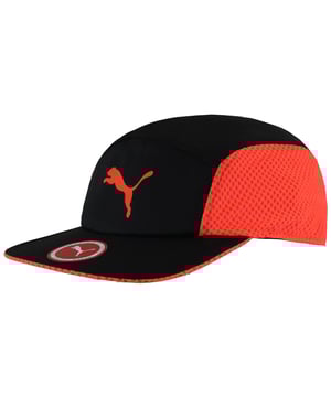 Puma Black Orange Disc Unisex Adults Fit Runner Cap 021019 03