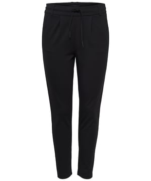 Marke: Only  
Geschlecht: Damen  
Typ: Hosen  
Saison: Herbst/Winter  

PRODUKTDETAILS  
• Farbe: schwarz  
• Verschluss: Schnürung  

ZUSAMMENSETZUNG UND MATERIAL  
• Zusammensetzung: -5% Elasthan -32% Nylon -65% Viskose  
• Pflegehinweise: Maschinenwäsche bei 30°