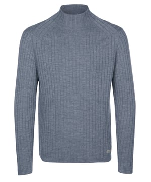 100% wol; Calvin Klein-trui;  Model: K10K111950PKH;  Hoogwaardige afwerking;  95% merinowol;  lange mouw;  Hoge kraag;  Calvin Klein-logodetails
