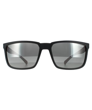 Arnette Rectangle Mens Matte Grey Grey Silver Mirror Sunglasses Arnette are a classic rectangular shape with angular lines and quality finish. Different inside colours show through in the logo and Arnette 4 dots temple design