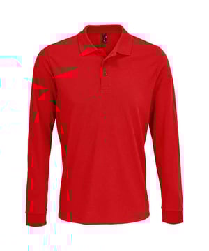 65% Polyester, 35% Cotton. Fabric: Pique. Design: Plain. Neckline: Collared, Taped. Cuff: Knitted. Sleeve-Type: Long-Sleeved. Hem: Twin Needle Stitch. 3 Button Placket, Cut Out Label, Knitted Collar, Reinforced Shoulders. 200gsm. Sustainability: PETA-Approved Vegan.