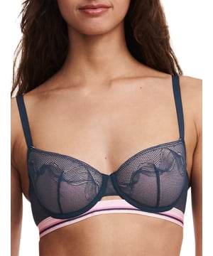 Chloe & Lola Pure Comfort Demi Cup Bra In Black