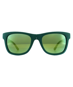 Lacoste Sunglasses L778S 315 Folding Matt Green Green are the first folding style in the Lacoste collection, and it folds at the bridge and temples so that it will fold up and easily pop into your pocket or bag. The green Lacoste alligator logo shows prominently on the temples for added flair and brand acknowledgement.