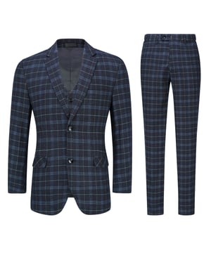 [Materialpflege] Unser Anzug besteht aus einer hochwertigen Mischung aus 70 % Polyester und 30 % Viskose und bietet unvergleichlichen Komfort und Atmungsaktivität. Das Innenfutter aus 94 % Polyester und 4 % Viskose ermöglicht eine hervorragende Luftzirkulation und Schweißabsorption. Zur Pflege empfehlen wir eine chemische Reinigung, aber auch Handwäsche mit kaltem Wasser ist möglich. [Stildesign] Setzen Sie ein Statement mit unserem Slim-Fit-Anzug mit stilvollem Reversdesign und 3D-Drapierung. Der Knopfverschluss, der hintere Mittelschlitz, die gepolsterten Schultern und die Vier-Knopf-Manschetten tragen zu seinem anspruchsvollen Reiz bei. Mit zwei Pattentaschen und einer Leistentasche auf der Brust kombiniert er Funktionalität mit Stil. Die flache, lockere Hose vorne hat einen verlängerten Hüftgurt und schräge Seitentaschen für zusätzlichen Komfort. Seine schmale Passform sorgt für einen modernen und attraktiven Look. [Anlass] Geeignet für verschiedene Anlässe, darunter Hochzeiten, das tägliche Leben, Geschäftstreffen, modische Partys und große Feiertage. Es ist auch eine ausgezeichnete Wahl für junge Männer, die sich auf den Homecoming-Abschluss oder die Rückkehr zur Schule vorbereiten. [Paket] 1 * Blazer + 1 * Hose + 1 * Weste