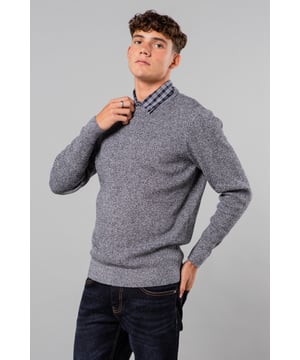 Upgrade your wardrobe with Kensington Eastside's mock shirt jumper. Featuring a ribbed crew neck with mock checked shirt, this easy-wear piece is made from 100% cotton for ultimate comfort and style. Perfect for effortless layering.