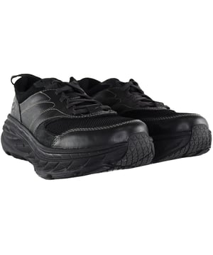 Hoka Bondi L Men's Trainers, a testament to the brand's commitment to delivering superior comfort and performance for athletes and active individuals alike. These trainers are designed to provide an exceptional experience during your workouts, runs, or everyday activities. Here are some key features that make the Hoka Bondi L stand out:

Key Features:

 Plush Cushioning:  The Hoka Bondi L is renowned for its maximum cushioning, offering an incredibly comfortable ride. The thick midsole provides excellent shock absorption, reducing the impact on your joints and allowing for a smooth stride.

 Effortless Comfort:  These trainers are designed with the wearer's comfort in mind. The ample cushioning and padded collar and tongue ensure a snug fit and eliminate discomfort, even during extended wear.

 Lightweight Construction:  Despite their generous cushioning, the Bondi L trainers remain surprisingly lightweight. This feature helps you stay agile and comfortable, especially during longer workouts or runs.

 Smooth Heel-to-Toe Transition:  The shoe's rocker geometry promotes a natural and efficient heel-to-toe transition, enhancing your overall running or walking experience.

 Breathable Upper:  The upper of the Bondi L is constructed using breathable materials that help regulate temperature and keep your feet cool and dry, even on hot days or during intense workouts.

 Durable Outsole:  The outsole is designed for durability and longevity. It provides reliable traction on a variety of surfaces, ensuring stability and confidence in your movements.

 Versatile Design:  The Bondi L's sleek and versatile design makes it suitable for a wide range of activities, from casual walks in the park to intense training sessions at the gym.

 Secure Fit:  The shoe features a secure lacing system that allows you to customize the fit to your liking, ensuring stability and support during every step.

 Reflective Details:  Some models of the Bondi L include reflective details, enhancing visibility in low-light conditions, which is particularly useful for evening or early morning workouts.

The Hoka Bondi L Men's Trainers are the ultimate choice for those seeking a comfortable, cushioned, and versatile athletic shoe. Whether you're a dedicated runner, a fitness enthusiast, or simply someone who values premium comfort in their everyday footwear, the Bondi L is designed to exceed your expectations. Elevate your training and daily activities with the superior cushioning and performance of these exceptional trainers.