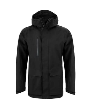 Äußere Materialien: 100% recyceltes Polyester. Gewebe: Aquadry, Stretch. Innenfutter: Mesh, Recyceltes Polyester, Taft. Design: Einfarbig. Passform: Regulär. Markenreißverschluss, Kinnschutz, Innenreißverschluss, Sturmklappe, verschweißte Nähte. Stoff-Technologie: EcoShield. Manschette: Verstellbar, reißfest. Ausschnitt: Kapuze. Ärmel-Typ: Langärmelig. Jacke/Mantel-Stil: 3 in 1. Kapuzen-Merkmale: Angewachsene Kapuze. Länge: Regulär. Taschen: 1 Brusttasche, 1 Kartentasche, 2 Fronttaschen, Reißverschluss. Verschluss: Durchgehender Reißverschluss, Druckknopf. 20000g/m²,/24hrs. Wasserdichte Bewertung: 10000mm. Saum: Kordelzug.