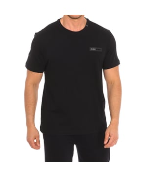 Plein Sport short sleeve t-shirt.
 Round neckline with ribbed finish.
 Brand print on the front.
 Brand insignia on the back.
 Seams seen in tone.
 Composition: 100% cotton
 Care:
Wash at maximum temperature 30º.
 Iron at medium temperature.
 Do not use dryer.
 Do not use bleach.
 Do not dry clean.