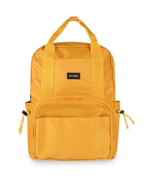 This Spiral Cali Backpack Is A Sleek And Contemporary Addition To Your Day Out. Crafted From Yellow Nylon With Signature Branding And Contrasting Black Details For A Stylish Look, This Hardwearing And Practical Backpack Is A Perfect Companion For Both Men And Women.