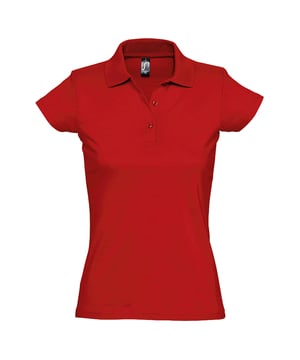 Taped neck. Rib knit collar. Narrow three button placket with self colour buttons. Hemmed sleeves. Shaped side seams. Twin needle stitching. Fabric weight: 170 gsm. Material: 100% ringspun semi-combed cotton. Ladies size: S(8/10), M(10/12), L(12/14), XL(14/16), XXL(16/18).
