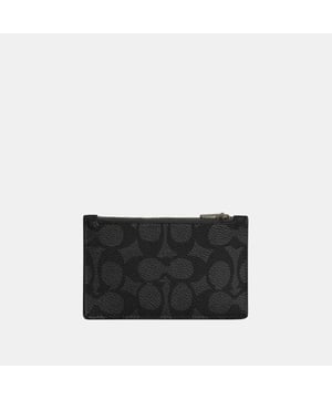 Zip Card Case in Signature, Five credit card slots
 Zip pocket,  Length: 12.50 cm,  Height: 8.00 cm