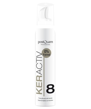 "Keratine Fixerende Mousse - Keractiv 300 ml
Ref. PQPKER11

Beschrijving
Keratine Fixeermousse
300 ml

Geformuleerd met keratine en arganolie. Keratine revitaliseert en herstelt structurele schade aan beschadigd haar direct en zichtbaar. Arganolie voedt en verzacht het haar. Wordt gemakkelijk geabsorbeerd en laat geen vettig of plakkerig residu achter.
Houdbaarheid
12 maanden na opening
Hoe te gebruiken
Schud de fles, draai hem om en giet een kleine hoeveelheid mousse in je handpalm. Verdeel over pas gewassen (handdoekdroog) of droog haar. Vervolgens föhnen of steil strijken.

VOORZORGSMAATREGELEN: Houder onder druk: kan barsten bij verhitting. Beschermen tegen zonlicht. Niet blootstellen aan temperaturen hoger dan 50ºC/122ºF. Niet doorboren of verbranden, ook niet na gebruik. Niet spuiten op een open vlam of andere ontstekingsbron. Verwijderd houden van hitte, vonken, open vuur of hete oppervlakken. Niet roken. Buiten bereik van kinderen houden. Vermijd contact met de ogen.
Ingrediënten
AQUA (WATER), ALCOHOL DENAT..., BUTAAN, PROPAAN, ISOBUTAAN, ALCOHOL, VINYL CAPROLACTAM/VP/DIMETHYLAMINOETHYLMETHACRYLAAT COPOLYMEER, VP/VA COPOLYMEER, POLYQUATERNIUM-28, ARGANIA SPINOSA KERNOLIE, COCAMIDOPROPYL BETAÏNE, PEG-75 LANOLINE, HYDROXYETHYLCELLULOSE, GEHYDROLISEERDE KERATINE, NATRIUMCHLORIDE, FENOXYETHANOL, CAPRYLYL GLYCOL, NATRIUMACETAAT, ISOPROPYLALCOHOL, CELLULOSE, T-BUTYLALCOHOL, KALIUMSORBAAT, NATRIUMBENZOAAT, BENZYLALCOHOL, LIMONEEN, LINALOOL, BUTYLFENYLMETHYLPROPIONAAL, ALFA-ISOMETHYLIONON, PARFUM".