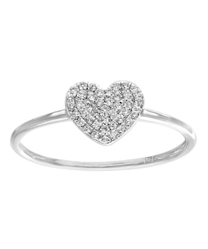 18K (750) witgoud: 1,1 gram; # Diamant: 0,12 ct
