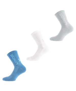 Juniors Under Armour UA Zone 3 Pack Mid Crew Socks.- Mesh panels on top of foot for added breathability.- Medium cushioning throughout foot for comfort and protection.- Durable material wicks sweat and dries really fast.- New Locked-In Fit design keeps sock securely on heel for an adjustment-free fit.- Built-in arch support helps reduce foot fatigue.- 75% Polyester, 21% Cotton, 4% Elastane. Ref: 1386249426.