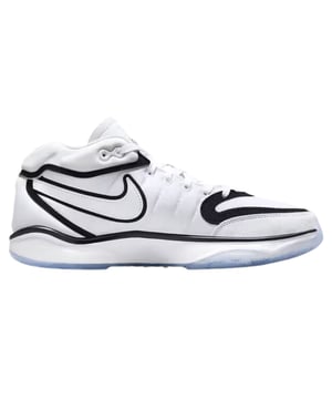 Obermaterial aus Textil und anderen Materialien, Textilfutter und Sohle aus anderen Materialien., Nike White Activewear, Basketball-Sneaker, Obermaterial mit Mesh-Einsatzen fur Atmungsaktivitat, Schnurverschluss, Markenlogo seitlich und vorne am Schuh, Nike Air Zoom G.T. Hustle 2 Sneaker