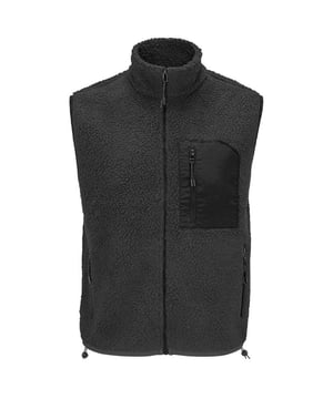 Materiaal: 70% gerecycled polyester, 30% polyester. Voering: Vlies, Polyester. Stof: Sherpa, Taslan. Ontwerp: Contrasterende details. 440 gsm. Manchet: gebonden. Kinbeschermer, Drop Hem, Reflecterend Detail, Tag Free. Mouwtype: Mouwloos. Halslijn: Staande Kraag. Zakken: 2 Voorzakken, 1 Borstzak, Rits. Bevestiging: Volledige ritssluiting. Zoom: gebonden, trekkoord. Duurzaamheid: ACCORD, Amfori, BSCI, Fair Wear Approved, GRS Certified, Oeko-Tex Standard 100 Certified, SAC Approved, Veganistisch..