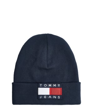 50% acrílico, 50% lana; gorra vaquera de Tommy Hilfiger; Modelo: AU0AU00084413; Mano de obra de alta calidad; ala doblada; Detalles del logo de Tommy Jeans