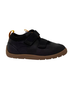 Clarks Play Hike K Black Leather 2 Strap Hook & Loop Kids Entrenadores 261439287