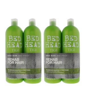 Tigi Bed Head Re-energize repairing duo is formulated to help damaged by regular styling and dyeing hair. It nourishes, moisturises and conditions hair back to health, leaving it smooth, shiny and more resilient to future treatments.