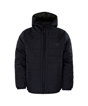 Keep the cold at bay and do it your with the New Balance Junior Switch Jacket which has a clever reversable design you can mix it up to match your mood.
The New Balance Junior Switch Jacket in black and forest green helps you stay warm whether training on relaxing. It features reversible detailing, a screen printed NB logo, popper pockets, the NB logo and elasticated hem and cuffs to keep the cold out.