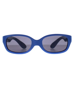Smarty Rectangle Kids Blue Grey X2055  Sunglasses Shield your baby's eyes in style with SMARTY Designer Sunglasses model X2055E, perfect for infants to 3-year-olds. These rectangular-shaped sunglasses feature a cheerful blue frame with durable plastic arms and grey lenses, providing superior UV protection and a fun, trendy look. The X2055E model combines modern design with baby-friendly comfort and durability, ensuring your little one stays safe and stylish during sunny adventures. Available at an unbeatable discount from the regular retail price, these designer sunglasses offer exceptional quality and value. Give your baby the perfect blend of protection and style with SMARTY sunglasses.